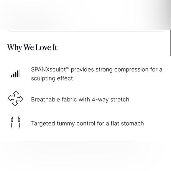 SPANXsculpt OnCore mid thigh short shapewear control NWT - Picture 10 of 11